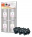 310018 - 3 cartouches d'encre noire Peach compatibles avec Canon, Apple BCI-10BK, 0956A002