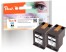 319633 - Peach Double Pack tête d'impression noir, compatible avec HP No. 62 bk*2, C2P04AE